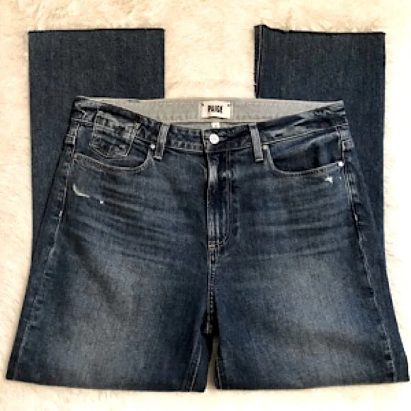 “NEW” PAIGE Colette Crop Flare Jean - Picture 7 of 12